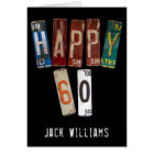 Plaques d'immatriculation de voiture 60e anniversa