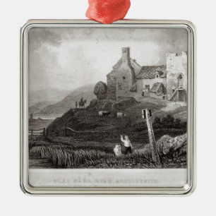 Plas Crug, near Aberystwyth, Cardiganshire (etchin Metal Ornament