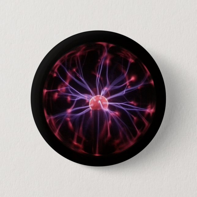 Plasma Ball 2 Inch Round Button (Front)