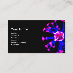 Plasma ball business card