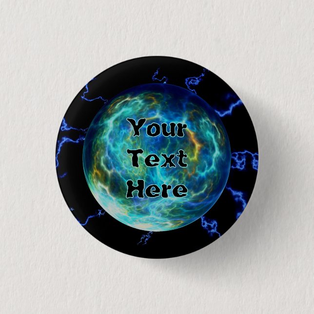 Plasma Electric 1 Inch Round Button (Front)