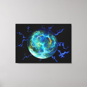 Plasma Electric Canvas Print