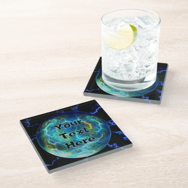 Plasma Electric Glass Coaster (Angled)