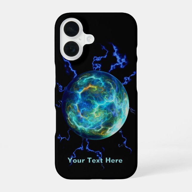 Plasma Electric iPhone 16 Case (Back)