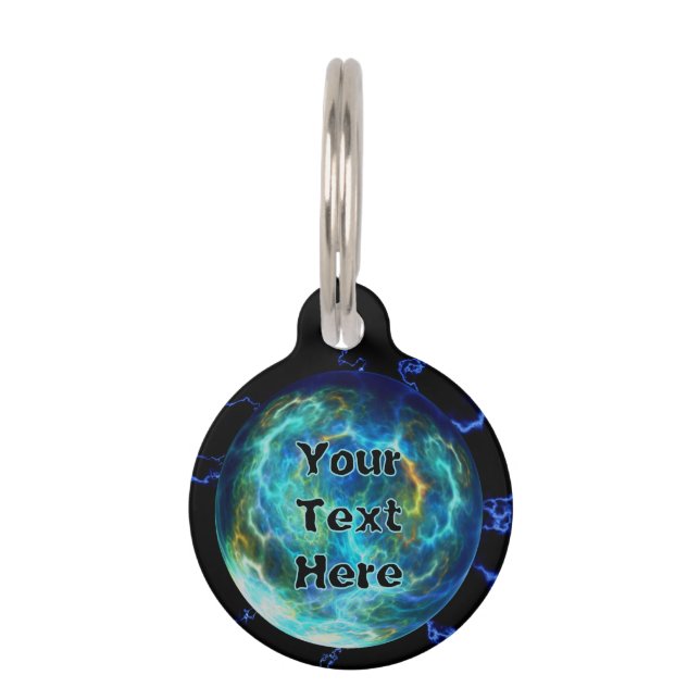 Plasma Electric Pet Tag (Front)