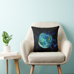 Plasma Electric Throw Pillow