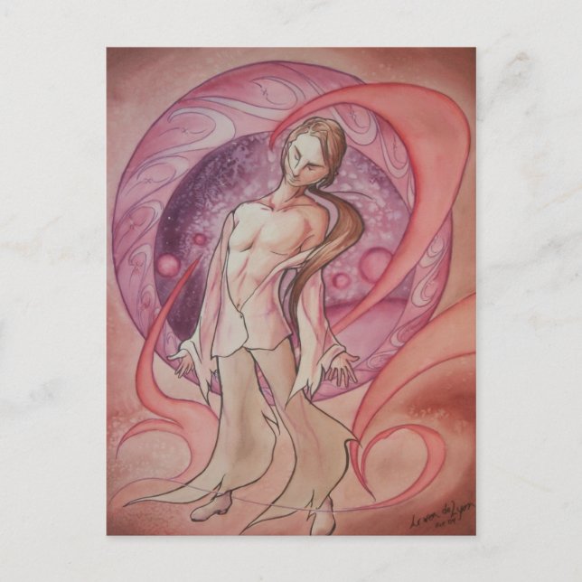 Plasma Fire Figure Postcard (Front)