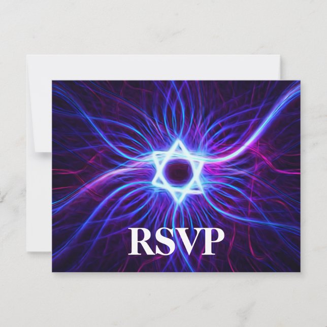 Plasma Magen Bar/Bat Mitzvah RSVP (Front)