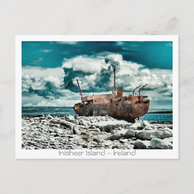 Plassey Wreck Postcard (Front)