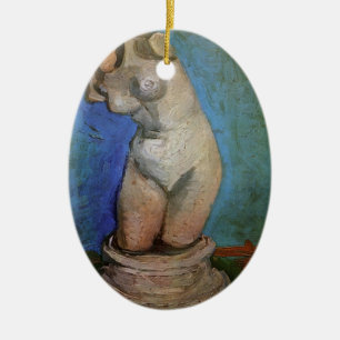 Plaster Statuette Female Torso by Vincent van Gogh Ceramic Ornament