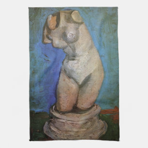 Plaster Statuette Female Torso by Vincent van Gogh Kitchen Towel