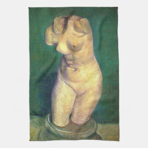 Plaster Statuette Female Torso by Vincent van Gogh Kitchen Towel