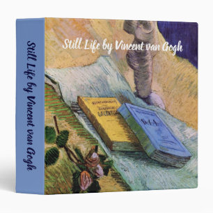 Plaster Statuette Rose and Novels Vincent van Gogh Binder