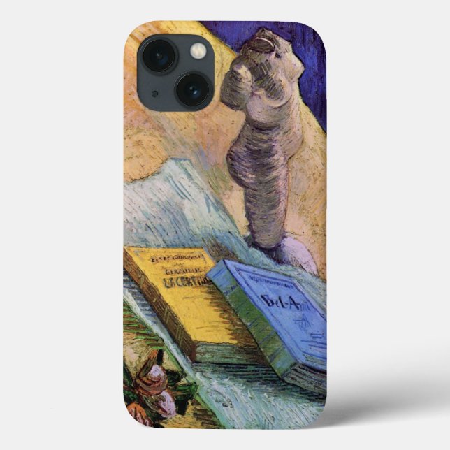 Plaster Statuette Rose and Novels Vincent van Gogh Case-Mate iPhone Case (Back)