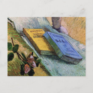 Plaster Statuette Rose and Novels Vincent van Gogh Postcard