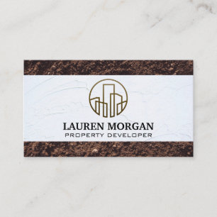 Plaster Wall Soil Building Business Card