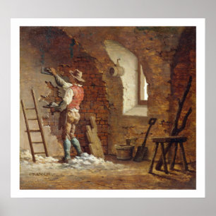 Plasterer, c.1807 (oil on panel) poster
