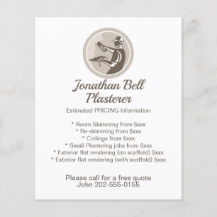 Plasterer Masonry Drywall Business Flyer