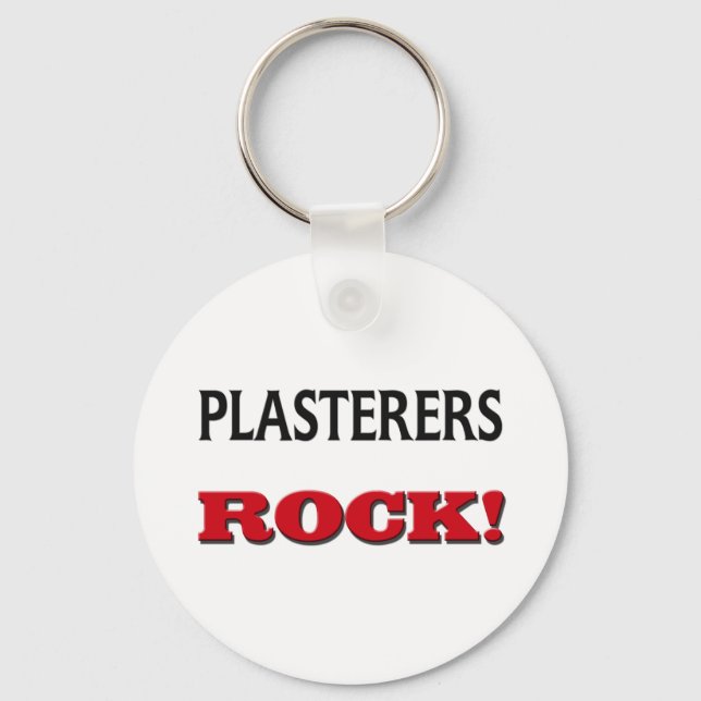 Plasterers Rock Keychain (Front)