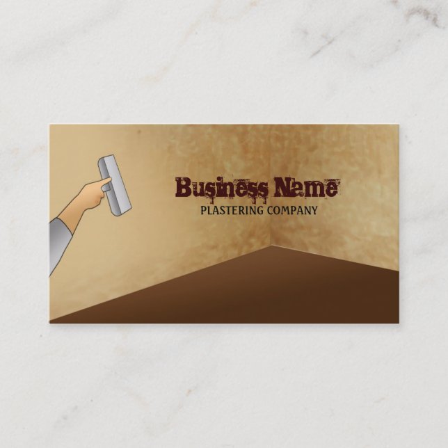 Plastering Company Business Cards (Front)
