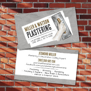 Plastering Services  Business Card