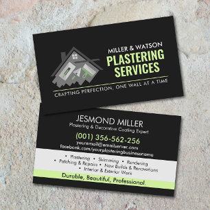 Plastering Services  Business Card