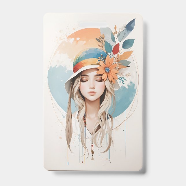  Plastic Badge - Vertical (Front)