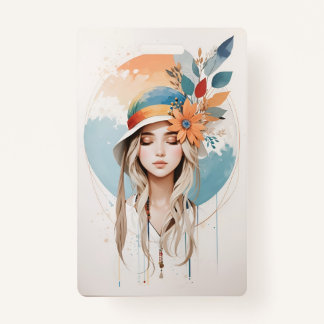  Plastic Badge - Vertical