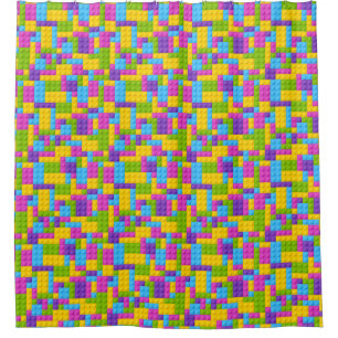 Plastic Construction Blocks Pattern