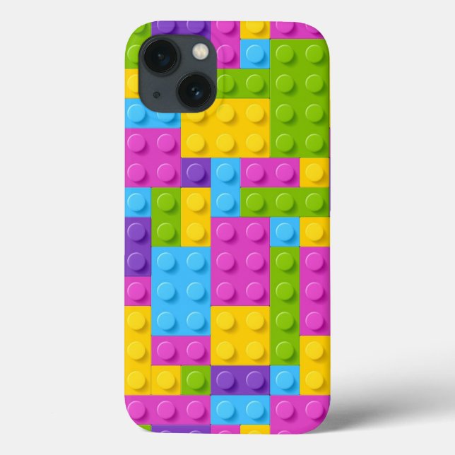 Plastic Construction Blocks Pattern Case-Mate iPhone Case (Back)