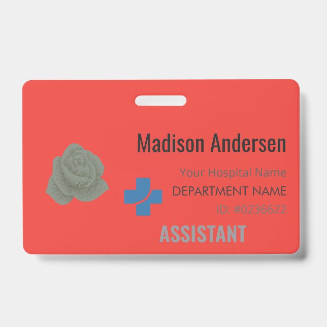 Plastic Event Pass – Horizontal.ID.Office.Badge Badge (Front)