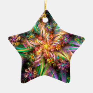 Plastic Flower Spiral Ceramic Ornament