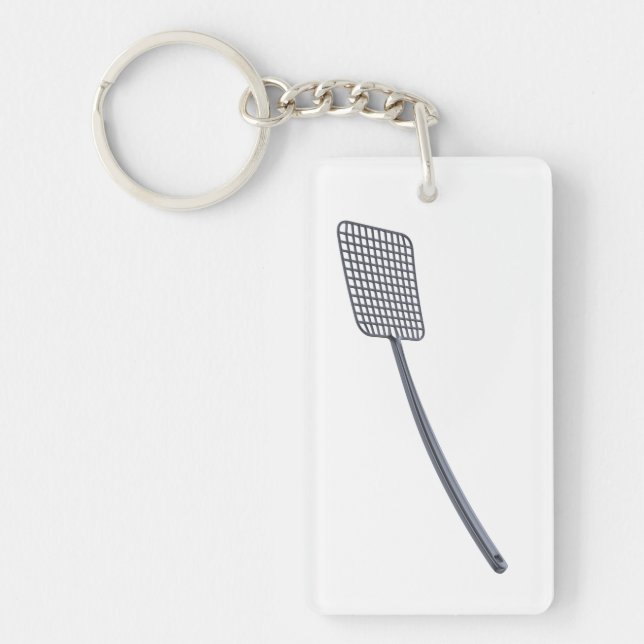 Plastic fly swatter keychain (Front)