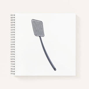 Plastic fly swatter notebook