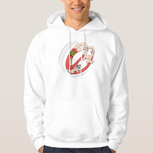 Plastic Man Backbend Wheel Hoodie (Front)