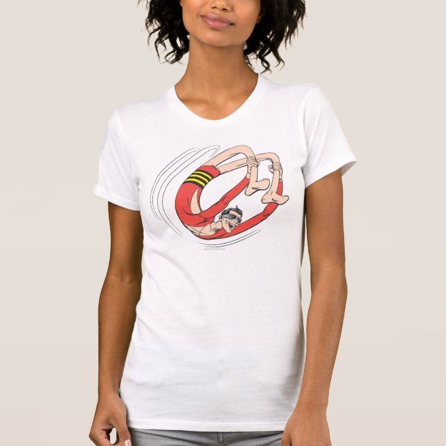 Plastic Man Backbend Wheel T-Shirt (Front)