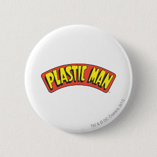Plastic Man Logo 2 Inch Round Button