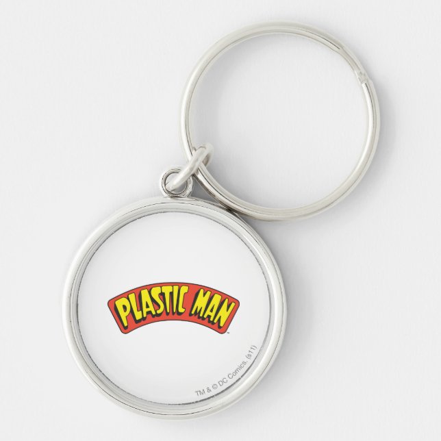 Plastic Man Logo Keychain (Front)