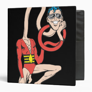 Plastic Man Rubberneck Pose Binder