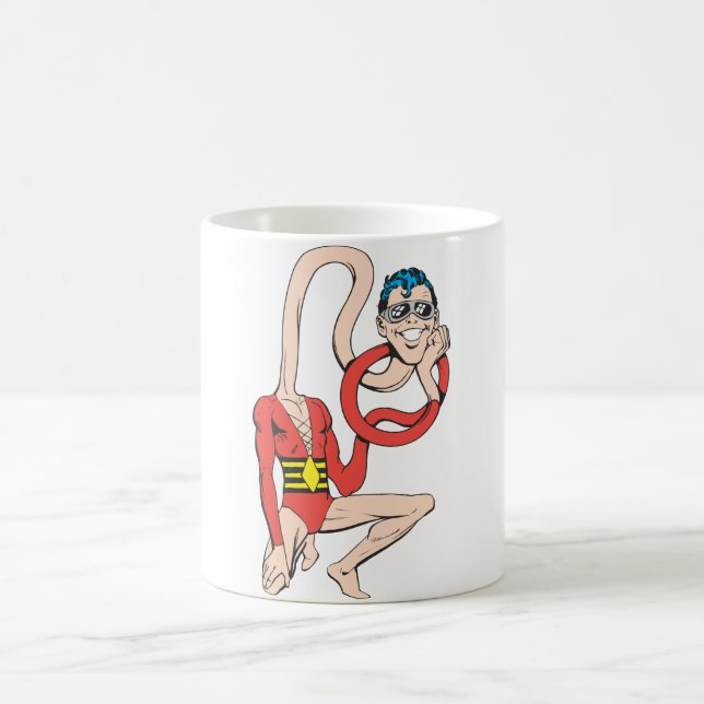 Plastic Man Rubberneck Pose Coffee Mug (Center)