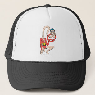 Plastic Man Rubberneck Pose Trucker Hat