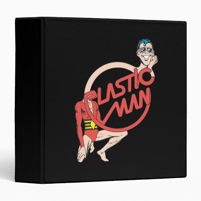 Plastic Man Rubberneck Sign Binder (Front/Spine)