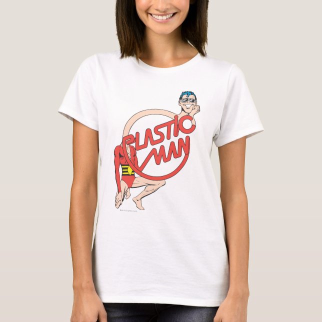 Plastic Man Rubberneck Sign T-Shirt (Front)