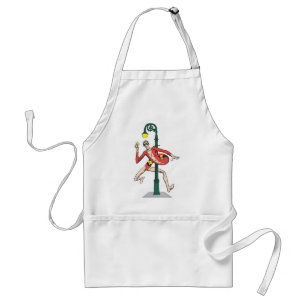 Plastic Man Wraps Streetlamp Standard Apron