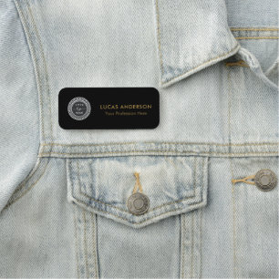 Plastic Name Tag Magnetic or Pin Custom Logo
