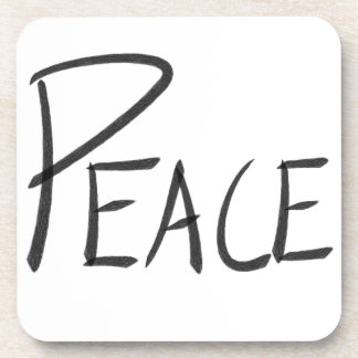 Plastic Peace Coaster Set of 6