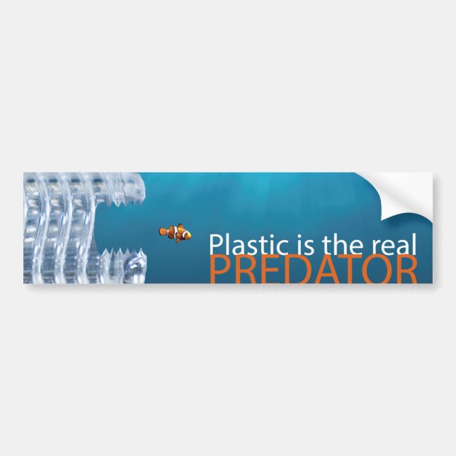 Plastic Predator Bumper Sticker (Front)