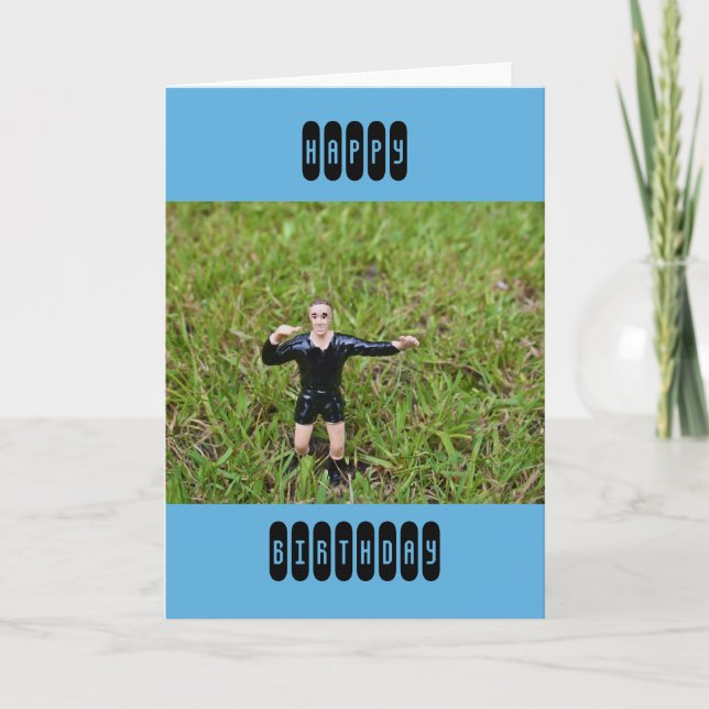 Plastic Referee at a Football/Soccer Match Card (Front)
