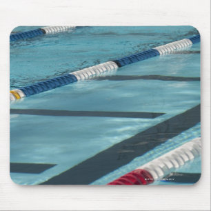 Plastic separators in a swimming pool creating mouse pad