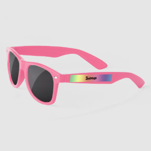 Plastic Sunglasses - Rainbow Hues and